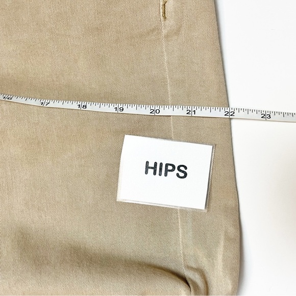 American Eagle NWT Baggy Wide Leg Khaki Pants 10 SHORT trousers high rise waist - Picture 9 of 12